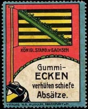 Bild des Verkufers fr Reklamemarke Knigl. Standarte von Sachsen zum Verkauf von Veikkos