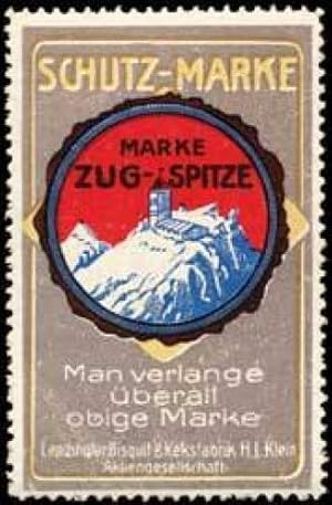 Bild des Verkufers fr Reklamemarke Marke Zugspitze zum Verkauf von Veikkos