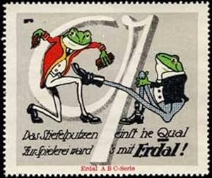 Immagine del venditore per Reklamemarke Erdal Frosch - Buchstabe Q venduto da Veikkos