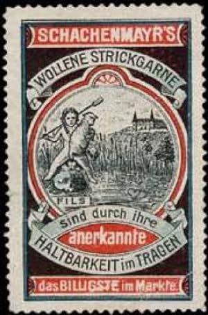 Seller image for Reklamemarke Schachenmayrs wollene Strickgarne for sale by Veikkos