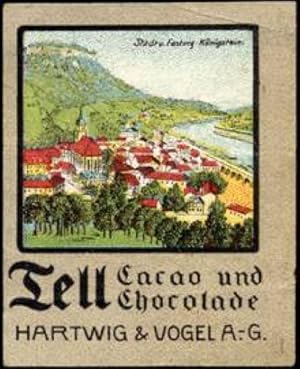 Bild des Verkufers fr Reklamemarke Stadt und Festung Knigstein zum Verkauf von Veikkos