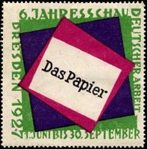 Seller image for Reklamemarke Das Papier for sale by Veikkos