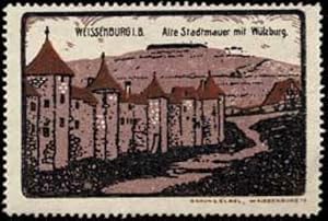 Seller image for Reklamemarke Alte Stadtmauer mit Wlzburg for sale by Veikkos