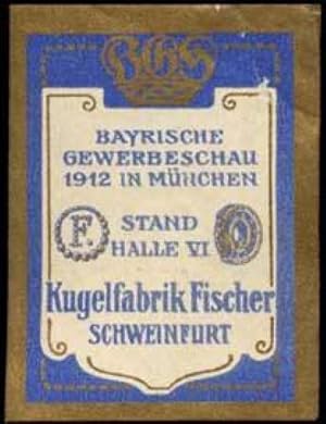 Seller image for Reklamemarke Bayrische Gewerbeschau for sale by Veikkos