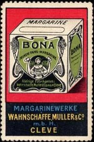 Seller image for Reklamemarke Margarine Bona aus Kleve for sale by Veikkos