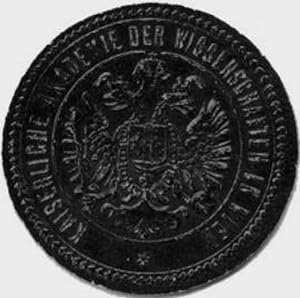 Bild des Verkufers fr Siegelmarke Kaiserliche Akademie der Wissenschaften in Wien zum Verkauf von Veikkos