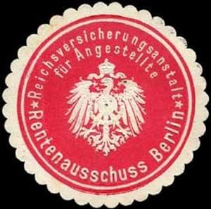 Bild des Verkufers fr Siegelmarke Reichsversicherungsanstalt fr Angestellte - Rentenausschuss Berlin zum Verkauf von Veikkos