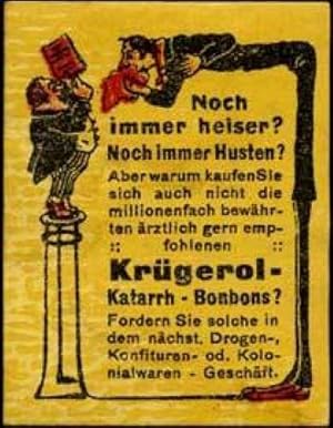 Bild des Verkufers fr Reklamemarke Noch immer heiser? zum Verkauf von Veikkos