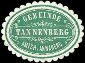 Bild des Verkufers fr Siegelmarke Gemeinde Tannenberg - Amtshauptmannschaft Annaberg zum Verkauf von Veikkos