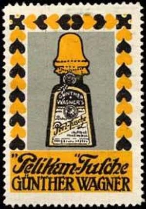 Image du vendeur pour Reklamemarke Pelikan - Tusche mis en vente par Veikkos