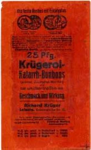 Bild des Verkufers fr Reklamemarke 25 Pfg. Krgerol-Katarrh-Bonbons zum Verkauf von Veikkos