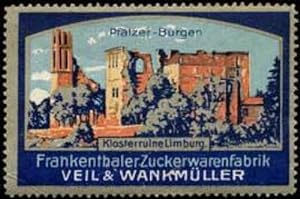 Bild des Verkufers fr Reklamemarke Klosterruine Limburg zum Verkauf von Veikkos
