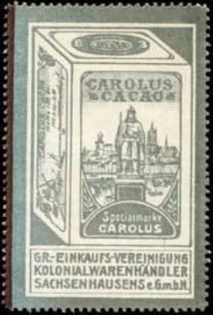 Seller image for Reklamemarke Carolus Kakao for sale by Veikkos