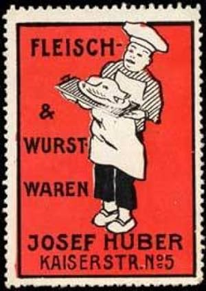 Bild des Verkäufers für Reklamemarke Fleischerei mit Fleisch- & Wurstwaren zum Verkauf von Veikkos