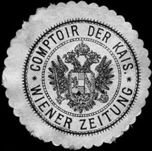 Imagen del vendedor de Siegelmarke Comptoir der Kais. Wiener Zeitung a la venta por Veikkos
