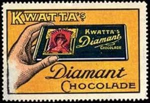 Imagen del vendedor de Reklamemarke Kwattas Diamant Chocolade a la venta por Veikkos