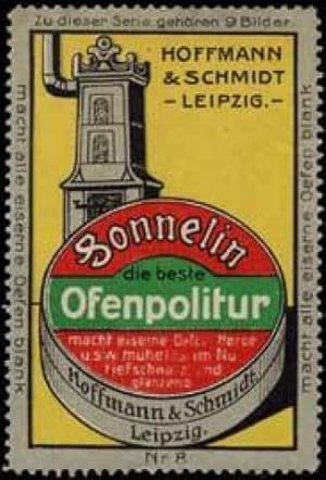 Bild des Verkufers fr Reklamemarke Sonnelin Ofenpolitur zum Verkauf von Veikkos