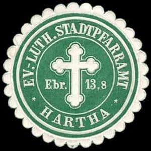 Bild des Verk�ufers f�r Siegelmarke Evangelisch lutherisches Stadtpfarramt - Hartha zum Verkauf von Veikkos
