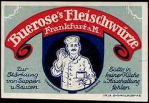 Image du vendeur pour Reklamemarke Bueroses Fleischwrze mis en vente par Veikkos