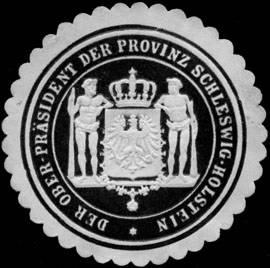 Bild des Verkufers fr Siegelmarke Der Oberprsident der Provinz Schleswig-Holstein zum Verkauf von Veikkos