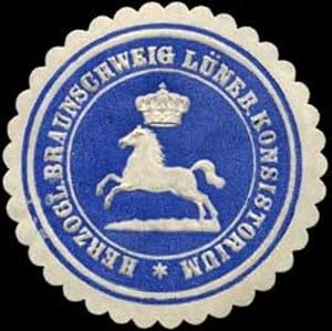 Seller image for Siegelmarke Herzoglich Braunschweigisch Lneburger Konsistorium for sale by Veikkos