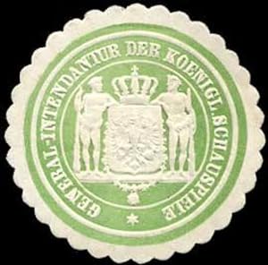 Bild des Verkufers fr Siegelmarke General - Intendantur der Koeniglichen Schauspiele zum Verkauf von Veikkos