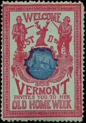 Seller image for Reklamemarke Welcome Vermont for sale by Veikkos