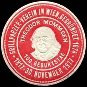 Bild des Verkufers fr Reklamemarke Theodor Mommsen zum Verkauf von Veikkos