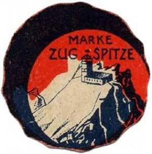 Bild des Verkufers fr Reklamemarke Waffeln Marke Zugspitze zum Verkauf von Veikkos