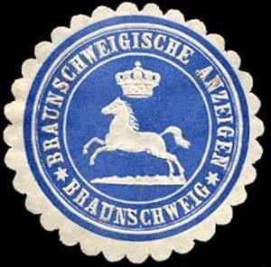 Seller image for Siegelmarke Braunschweigische Anzeigen - Braunschweig for sale by Veikkos