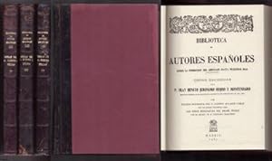 Imagen del vendedor de B. DE AUTORES ESPAOLES 141, 142 Y 143. OBRAS DE BENITO J. FEIJOO. TOMOS II, III Y IV. a la venta por Librera Raimundo