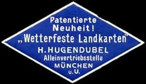 Imagen del vendedor de Siegelmarke Patentierte Neuheit ! Wetterfeste Landkarten a la venta por Veikkos