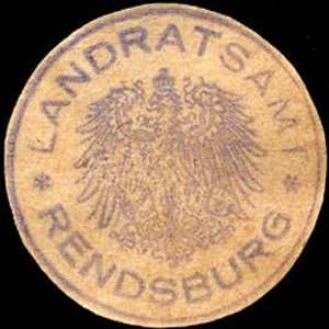 Bild des Verkufers fr Siegelmarke Landratsamt - Rendsburg zum Verkauf von Veikkos