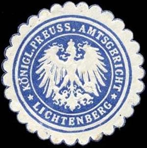 Image du vendeur pour Siegelmarke Kniglich Preussisches Amtsgericht - Lichtenberg mis en vente par Veikkos