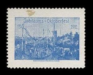 Bild des Verkufers fr Reklamemarke Jubilums - Oktoberfest 1810 - 1910 zum Verkauf von Veikkos