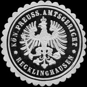 Seller image for Siegelmarke Kniglich Preussisches Amtsgericht - Recklinghausen for sale by Veikkos