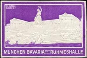 Imagen del vendedor de Reklamemarke Bavaria mit Ruhmeshalle a la venta por Veikkos