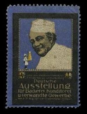 Imagen del vendedor de Reklamemarke Deutsche Ausstellung fr Bckerei, Konditorei und verwandte Gewerbe a la venta por Veikkos