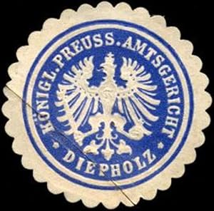 Bild des Verkufers fr Siegelmarke Kniglich Preussisches Amtsgericht - Diepholz zum Verkauf von Veikkos