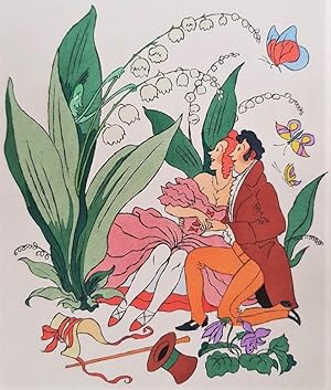 Bild des Verkufers fr Fleurs de France. Fables et esquisses. Eaux-fortes originales de Joseph Hmard. zum Verkauf von pages volantes