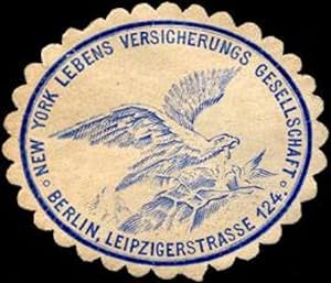 Bild des Verkufers fr Siegelmarke New Yorker Lebens Versicherungs Gesellschaft - Berlin zum Verkauf von Veikkos