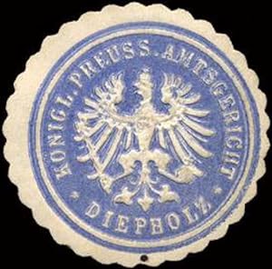 Bild des Verkufers fr Siegelmarke K. Pr. Amtsgericht - Diepholz zum Verkauf von Veikkos