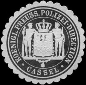 Bild des Verkufers fr Siegelmarke K. Pr. Polizei - Direction - Kassel zum Verkauf von Veikkos