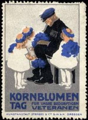 Seller image for Reklamemarke Kornblumen Tag for sale by Veikkos