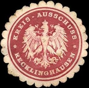 Seller image for Siegelmarke Kreis-Ausschuss-Recklinghausen for sale by Veikkos