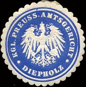 Bild des Verkufers fr Siegelmarke Kniglich Preussische Amtsgericht - Diepholz zum Verkauf von Veikkos