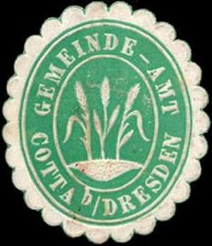 Seller image for Siegelmarke Gemeinde - Amt Cotta bei Dresden for sale by Veikkos