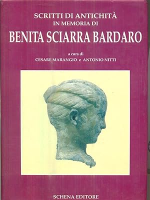 Bild des Verkufers fr Scritti di antichita' in memoria di Benita Sciarra Bardaro zum Verkauf von Librodifaccia