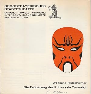 Seller image for Programmheft Wolfgang Hildesheimer: Die Eroberung der Prinzessin Turandot Spielzeit 1971 / 72 Heft 9 for sale by Programmhefte24 Schauspiel und Musiktheater der letzten 150 Jahre