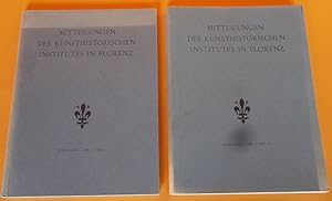 Imagen del vendedor de Mitteilungen des Kunsthistorischen Institutes in Florenz. XXXIII. Band,1989 (Heft 1 und 2/3 cplt.). a la venta por Antiquariat an der Linie 3